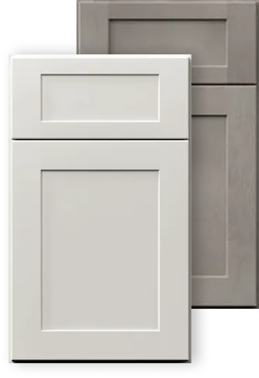 Horizon and Cloud White Shaker two-tone combination