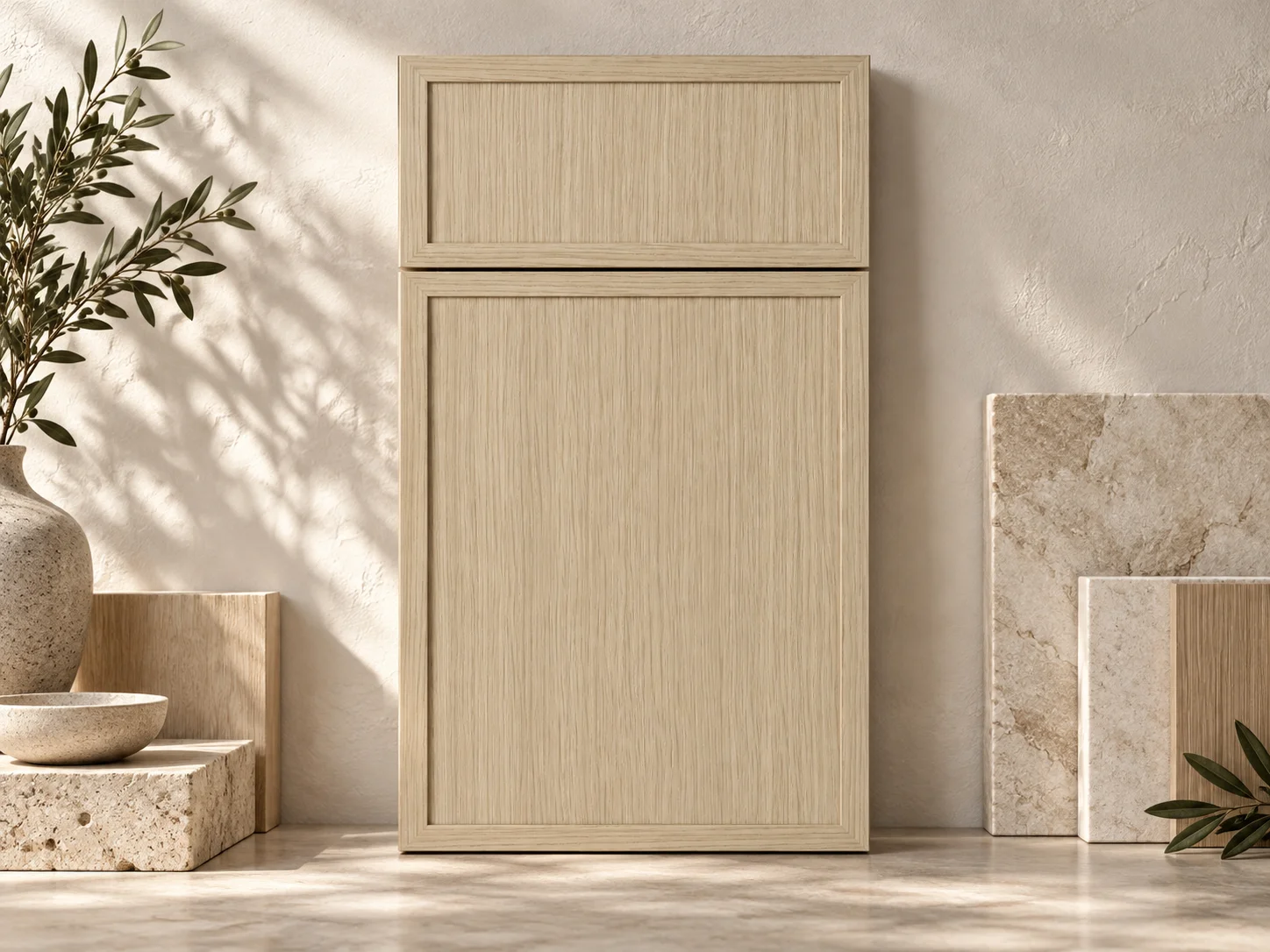 Desert Oak wood cabinet finish