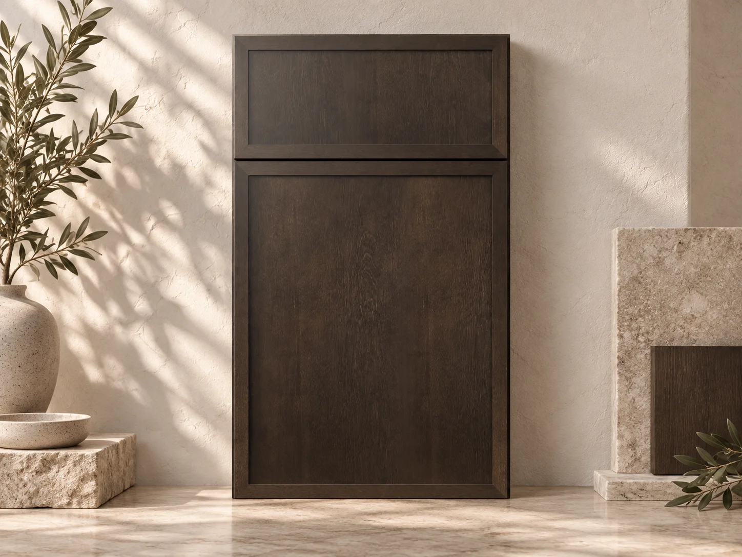 Kona wood cabinet finish