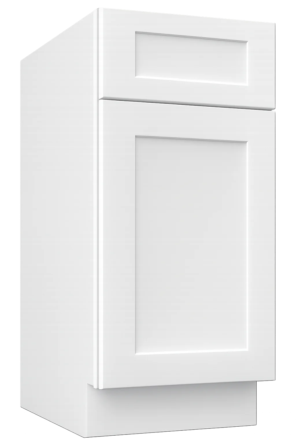 White shaker cabinet box